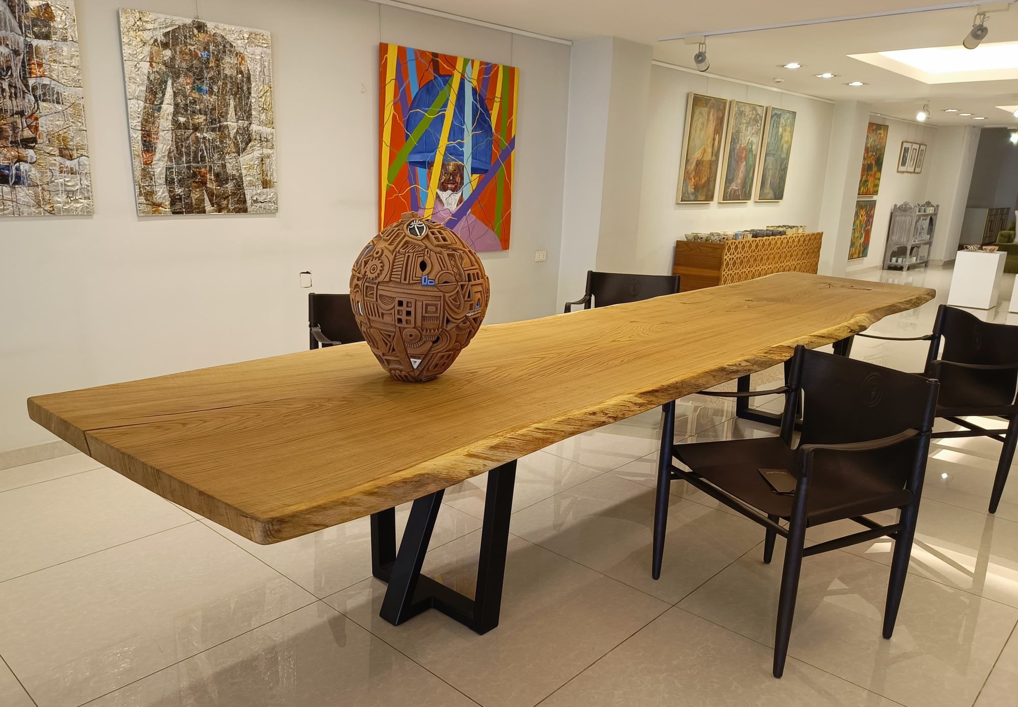 Free Edge Wood Table